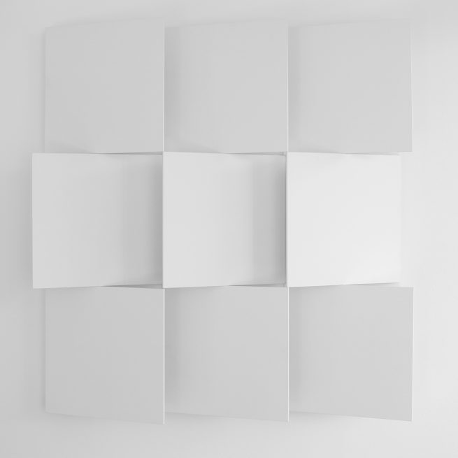 Sander Martijn Jonker, 2016, abstract relief, R167, 60 x 60 cm